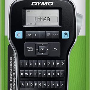 DYMO Étiqueteuse LabelManager 160 | Clavier AZERTY | Imprimante Portable d'Étiquettes Autocollantes