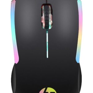 HP M160 Souris optique de jeu filaire USB avec rétroéclairage LED, 1000 DPI, 3 boutons et durée de vie jusqu'à 3 millions de clics, garantie 1 an (843W8AA, noir)