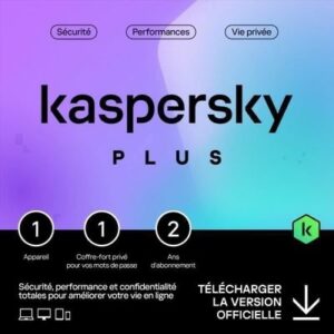 Kaspersky Plus |2 Appareils | 1 An | Windows/Mac/Android