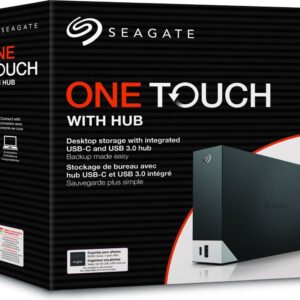 Seagate OneTouch Hub, 12To, Disque dur externe, USB 3.0, pour PC, ordinateur portable et Mac, 3 ans Rescue Serices (STLC12000400)