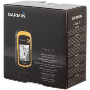 Garmin - - eTrex 10 GPS portable de randonnée - Fond cartographique mondial - Jaune/Noir