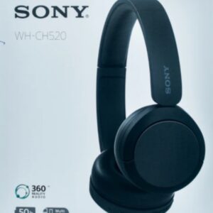 Sony WH-CH520 - Casque Bluetooth sans Fil, Multipoint, Micro intégré - jusqu'à 50 Heures d'autonomie et Charge Rapide - Noir