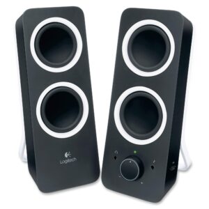 Logitech Z200 Haut-Parleur 10 W Noir - Hauts-parleurs (2-Voies, 2.0 canaux, avec Fil, 3,5 mm, 10 W, Noir)