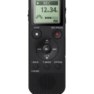 Sony ICD-PX470 Dictaphone numérique Stéréo 4 Go avec Slot Micro SD Standard, noir