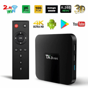 TV Box TX3 Mini 2GB/16GB Android TV Box, Android 7.1 Amlogic S905W Quad core 64 bits WIFI Smart 4K 