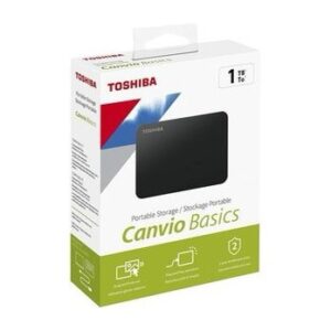 Disque Dur Externe Toshiba Canvio Basics 1To, Noir, USB 3.2