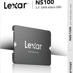 Lexar NS100 2,5" SATA III 6Gb/s SSD 256Go Interne, disque dur SSD Jusqu'à 520 Mo/s en Lecture
