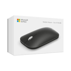 Microsoft – Modern Mobile Mouse – Souris Bluetooth pour PC, ordinateurs portables, tablettes compatible Windows, macOS, Chrome OS (fine, légère, transportable) – Noire (KTF-00002)